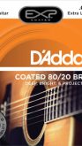 D'addario EXP10 - Coated 80/20 Bronze Extra Light (10-47)