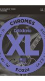 D'addario ECG24 Chromes Flat Wound, Jazz Light, 11-50
