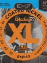 D'addario EXP140 Coated Nickel Wound, Light Top/Heavy Bottom, 10-52