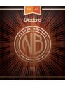 D'addario NB1047 Nickel Bronze Acoustic Guitar Strings, Extra Light, 10-47