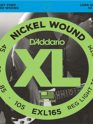 D'addario EXL165 Nickel Wound Bass, Custom Light, 45-105, Long Scale