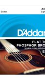 D'addario EFT16 Phosphor Bronze Flat Tops, Light, 12-53