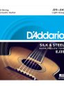 D'addario  EJ35 Silk & Steel 12-String Folk Guitar, 11-47