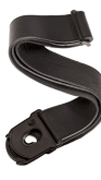 D'addario Planet Lock Leather Guitar Strap, Black