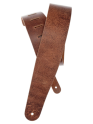 D'addario Blasted Leather Guitar Strap, Brown