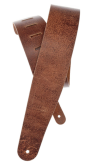 D'addario Blasted Leather Guitar Strap, Brown